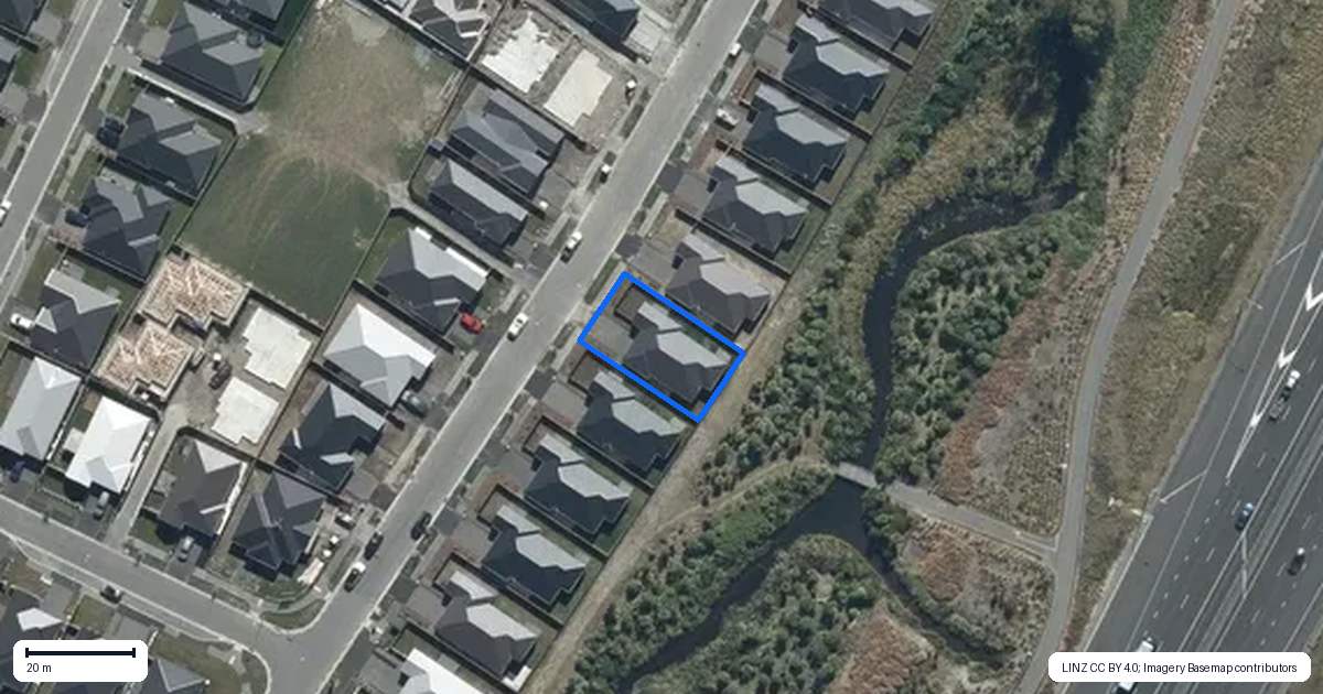 Property context map for 54 Bill Hammond Drive, Belfast, Christchurch
