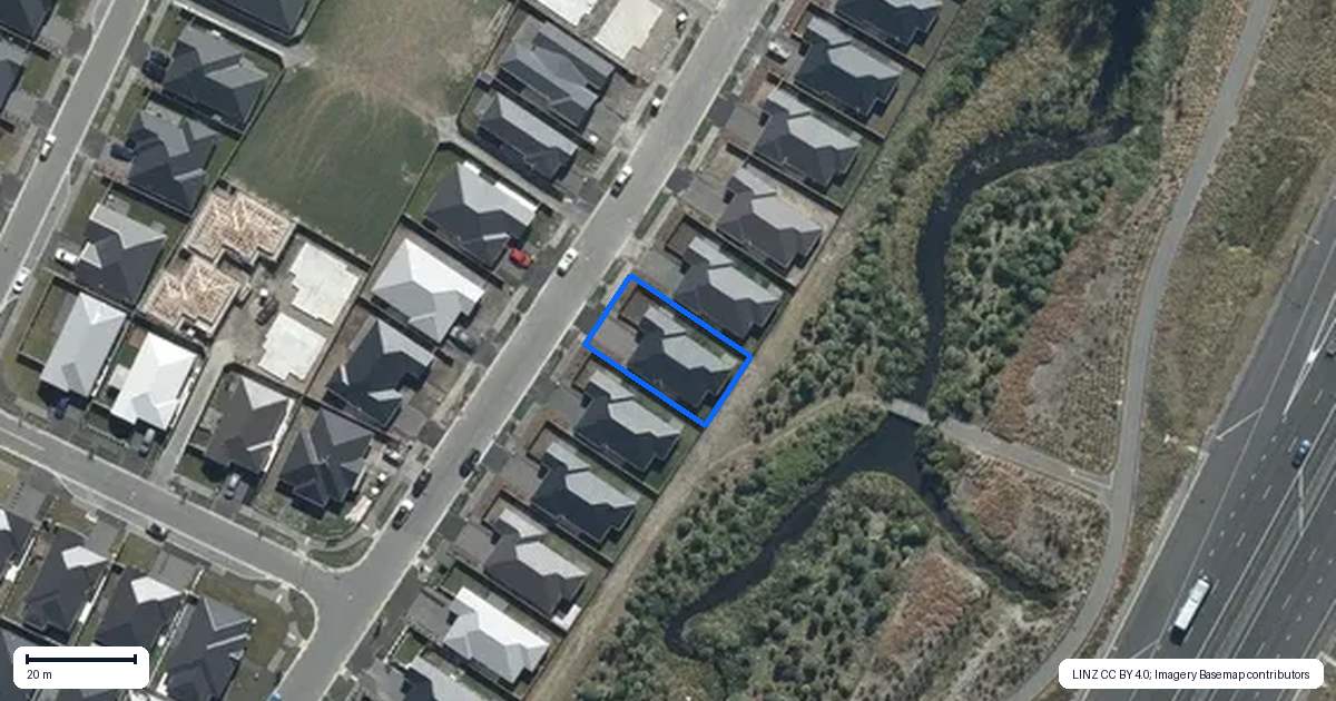 Property context map for 52 Bill Hammond Drive, Belfast, Christchurch