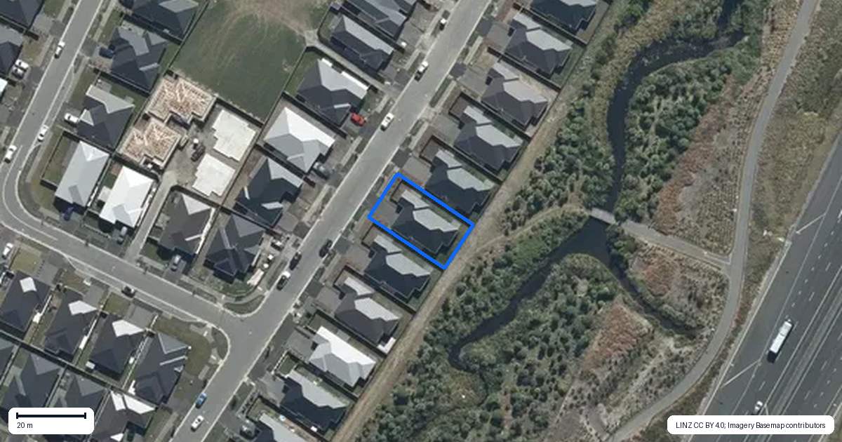 Property context map for 50 Bill Hammond Drive, Belfast, Christchurch