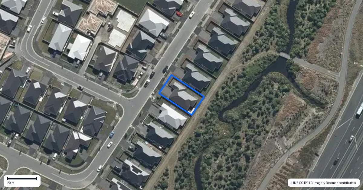 Property context map for 46 Bill Hammond Drive, Belfast, Christchurch