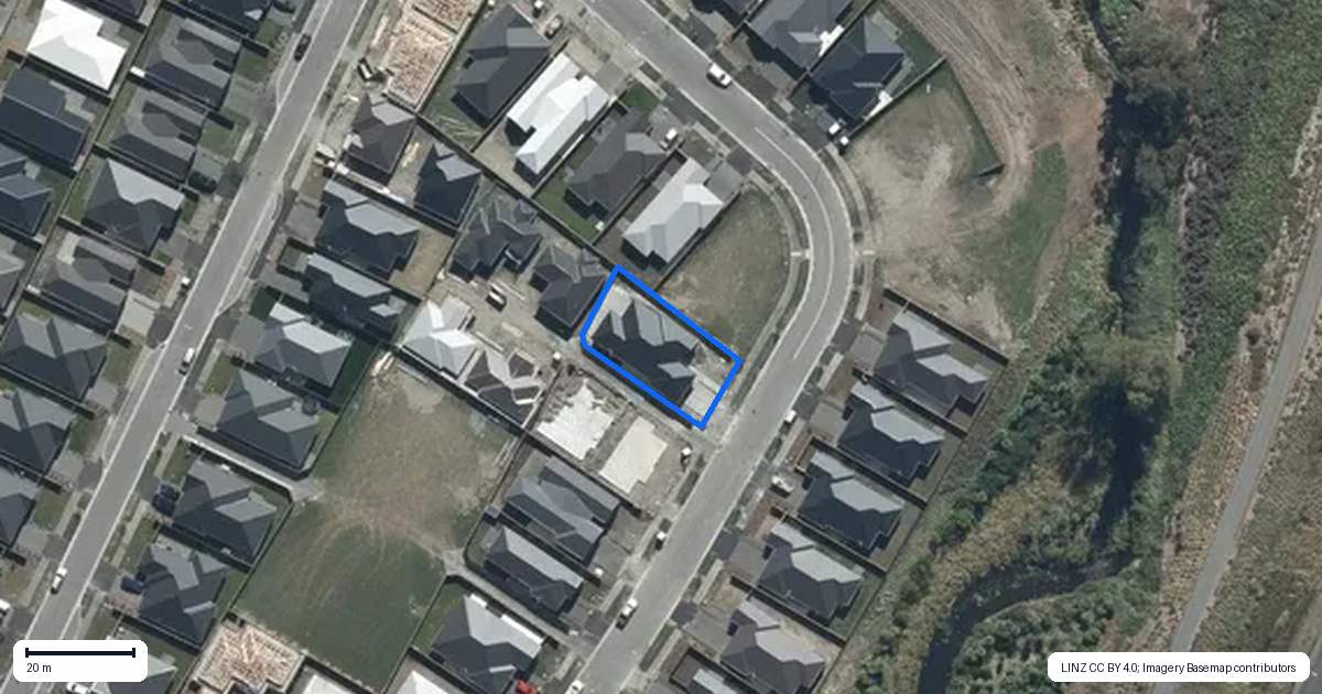 Property context map for 55 Bill Hammond Drive, Belfast, Christchurch