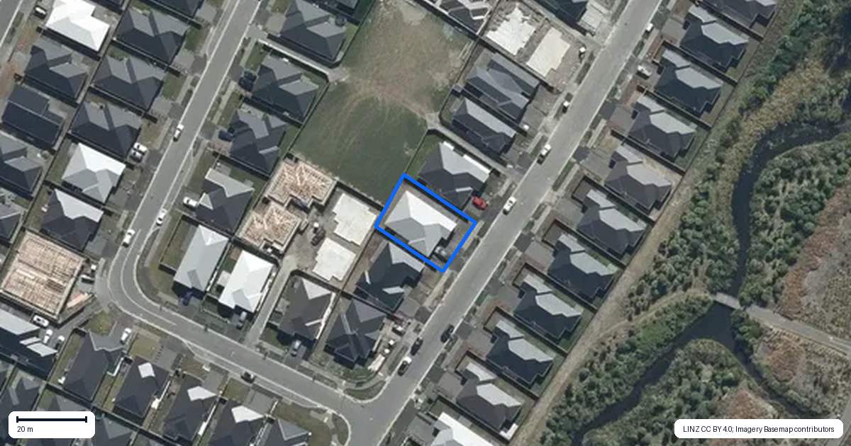 Property context map for 37 Bill Hammond Drive, Belfast, Christchurch