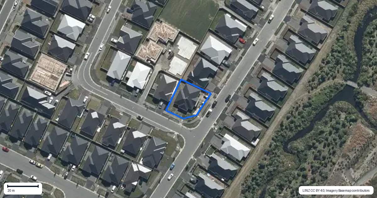 Property context map for 33 Bill Hammond Drive, Belfast, Christchurch