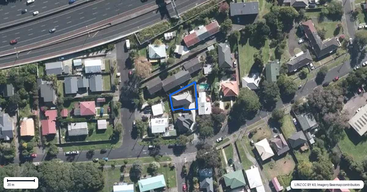 Property context map for 26A Sutherland Road, Point Chevalier, Auckland