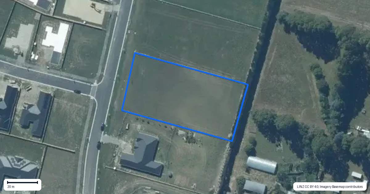 Property context map for 25 Panama Crescent, West Melton