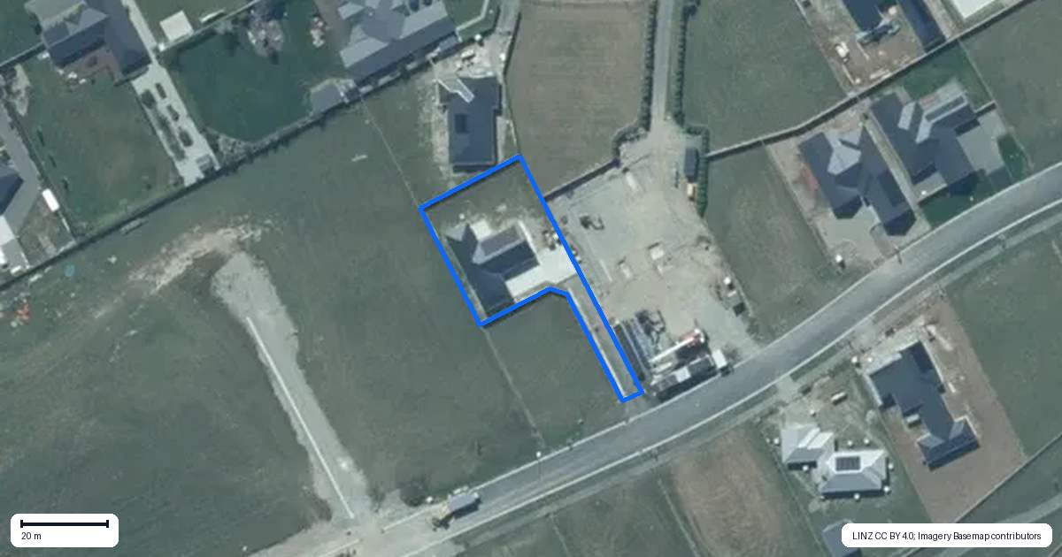 Property context map for 20 Dorper Road, West Melton