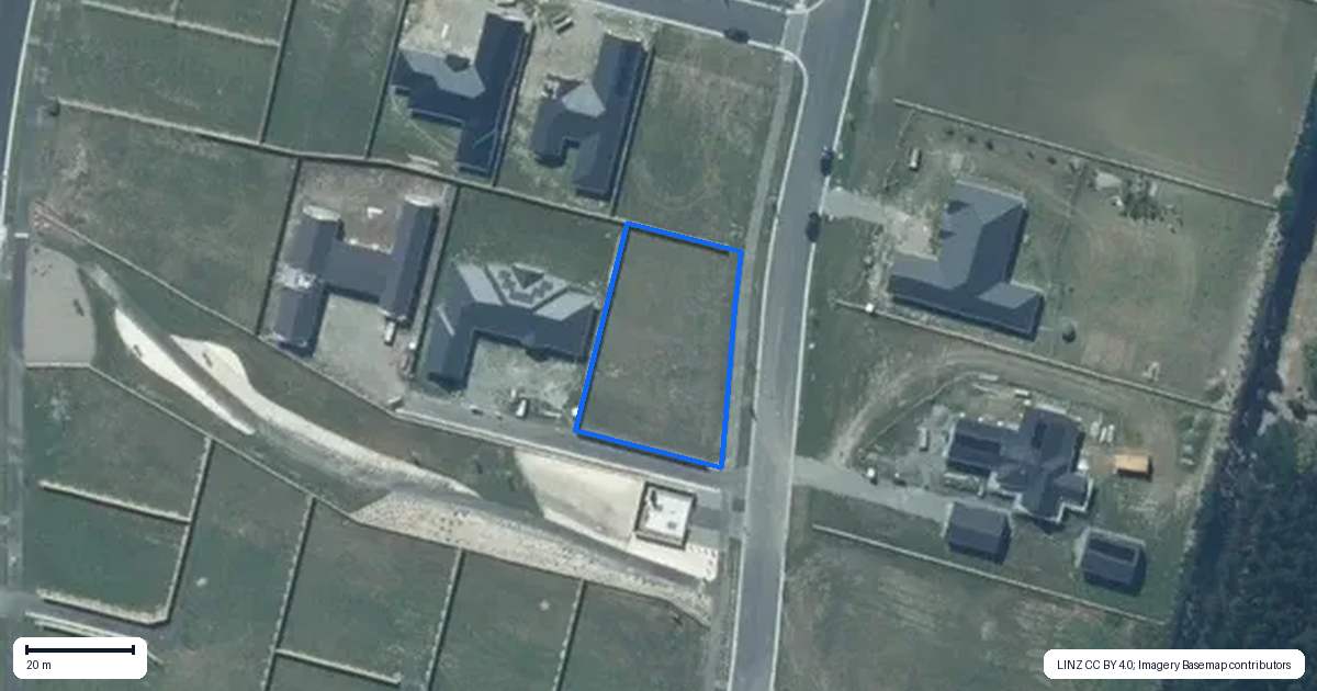 Property context map for 40 Panama Crescent, West Melton