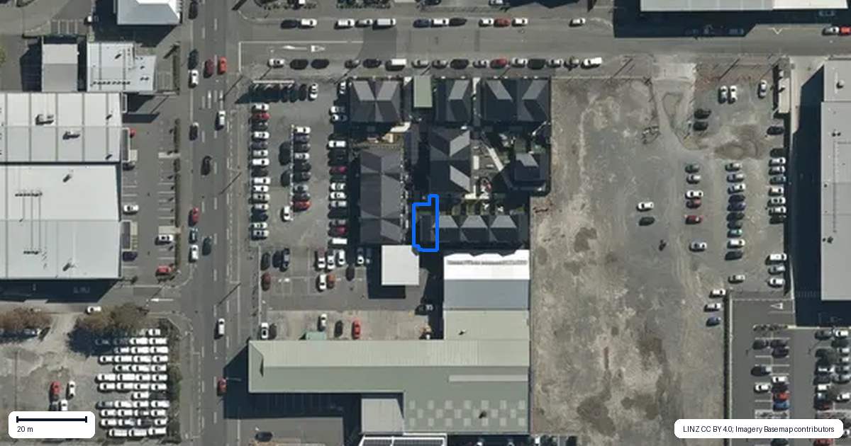 Property context map for 1/14 Wilmer Street, Christchurch Central, Christchurch