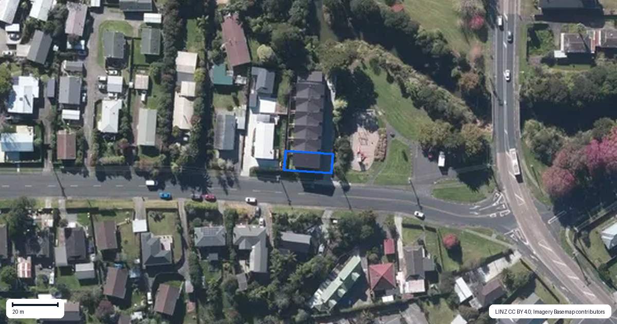 Property context map for 1/7 Glen Road, Ranui, Auckland
