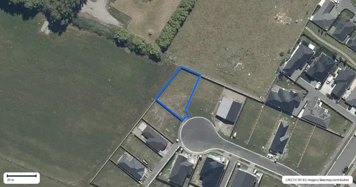 Property context map for 16 Hunia Place, Yaldhurst, Christchurch