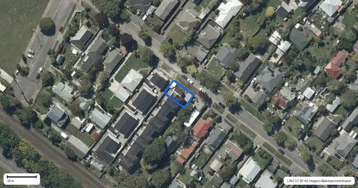 Property context map for 1/12 Tabart Street, Woolston, Christchurch