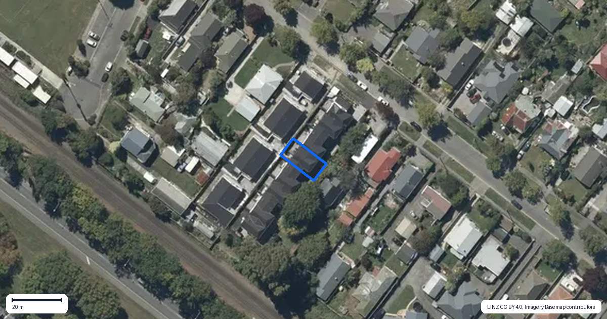 Property context map for 4/12 Tabart Street, Woolston, Christchurch
