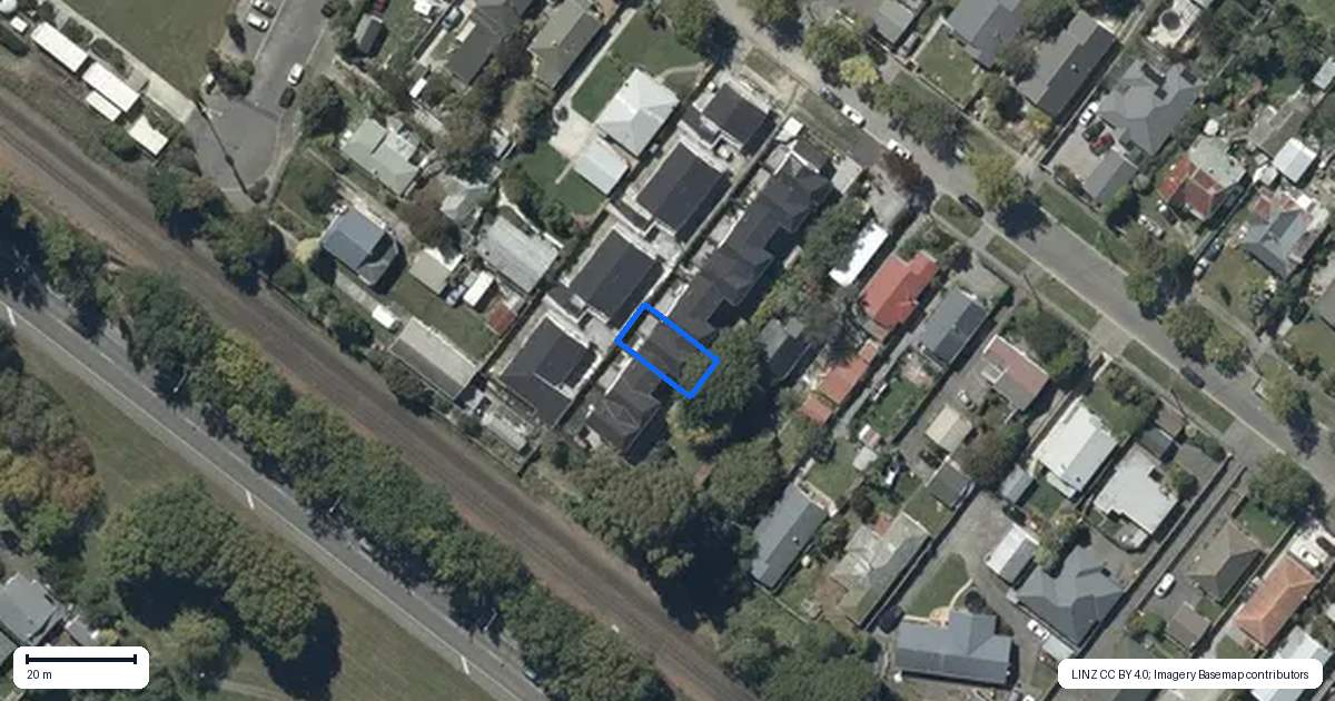 Property context map for 6/12 Tabart Street, Woolston, Christchurch