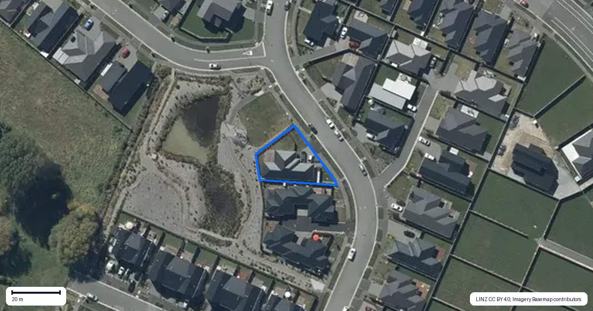 Property context map for 39 Matai Springs Drive, Halswell, Christchurch