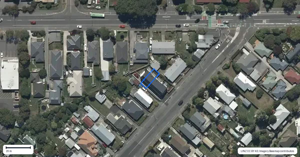 Property context map for 711C Worcester Street, Linwood, Christchurch