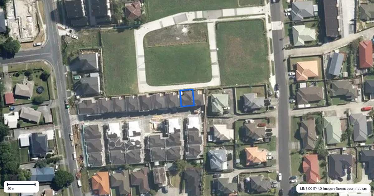 Property context map for 15 Elegant Lane, Ranui, Auckland