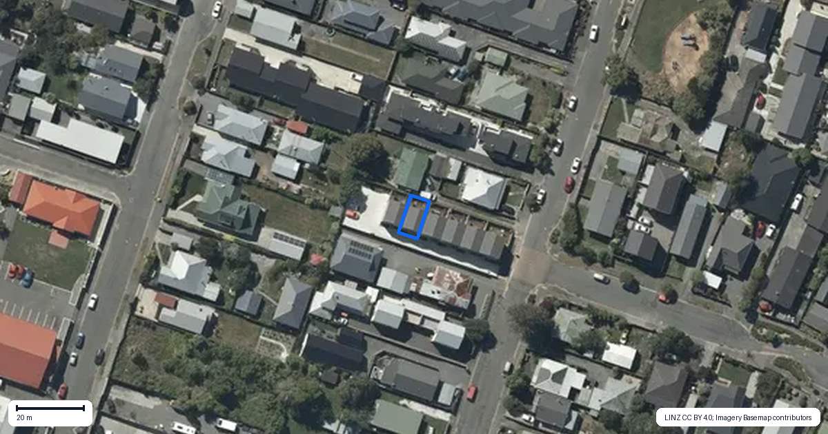 Property context map for 5/37 Grafton Street, Waltham, Christchurch