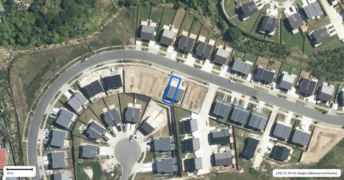 Property context map for 46B Crestview Rise, Papakura