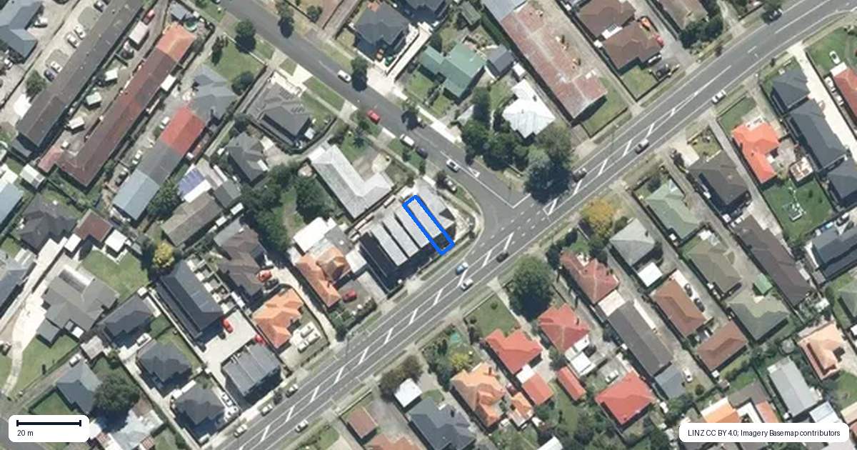 Property context map for 234E Shirley Road, Papatoetoe, Auckland