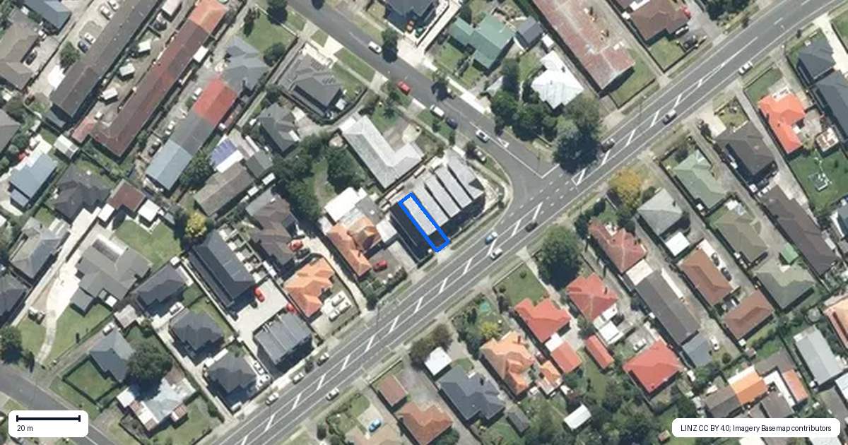 Property context map for 234B Shirley Road, Papatoetoe, Auckland