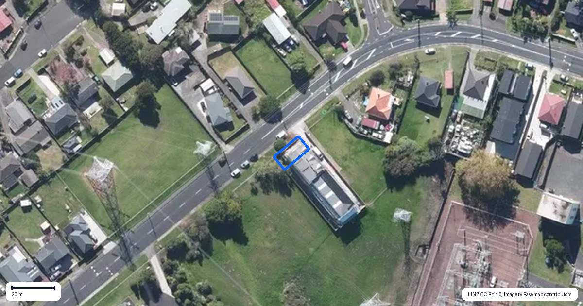 Property context map for 1/34 Lincoln Park Avenue, Massey, Auckland