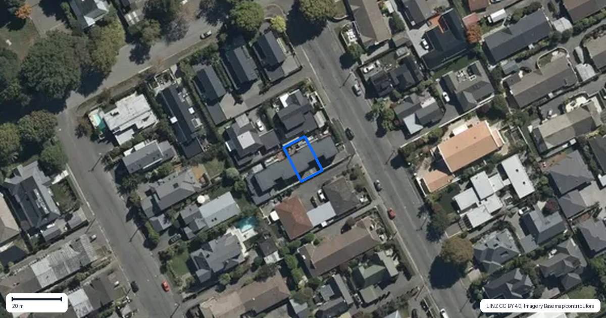 Property context map for 2/37 Repton Street, Merivale, Christchurch