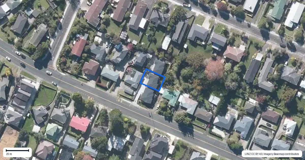 Property context map for 111B Union Road, Howick, Auckland