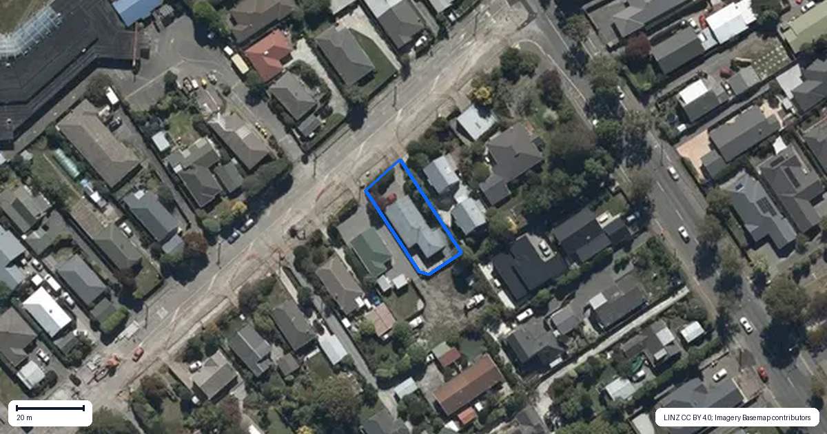 Property context map for 7 Aorangi Road, Bryndwr, Christchurch