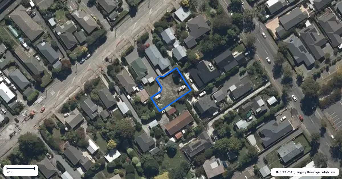 Property context map for 7A Aorangi Road, Bryndwr, Christchurch