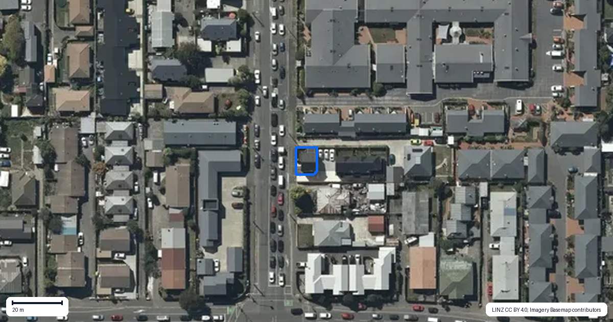 Property context map for 344A Selwyn Street, Addington, Christchurch