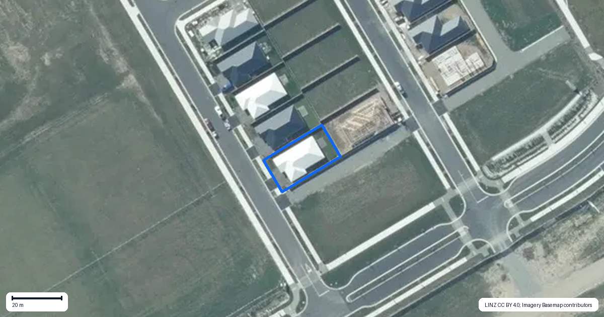 Property context map for 65 Harrison Drive, Rolleston