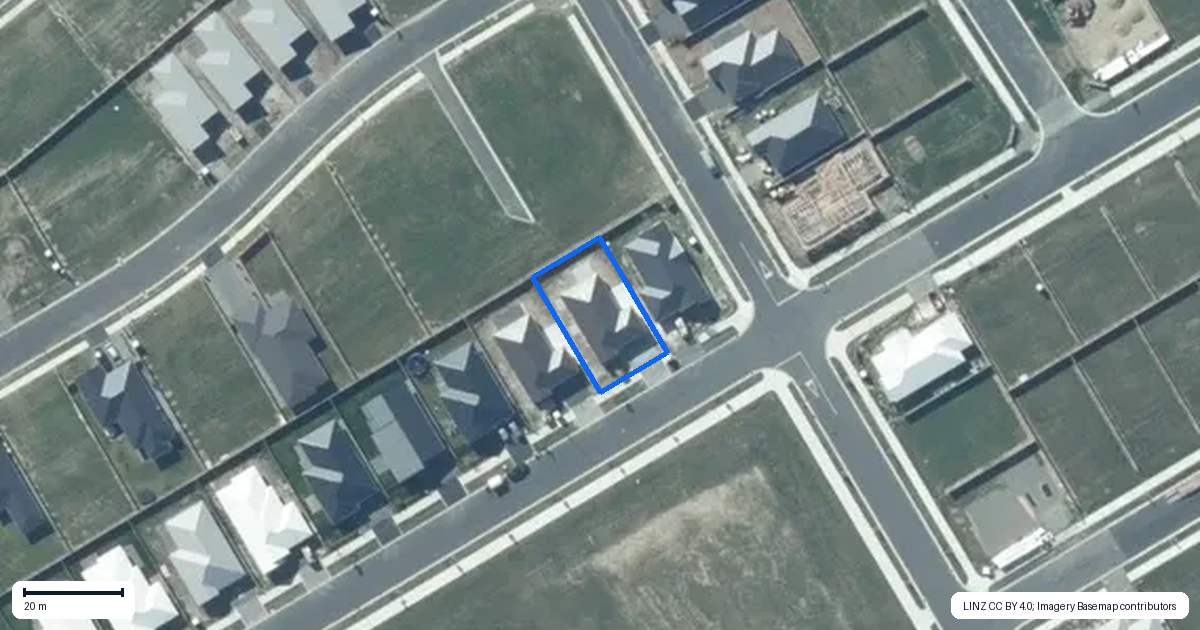 Property context map for 80 Monarch Drive, Rolleston