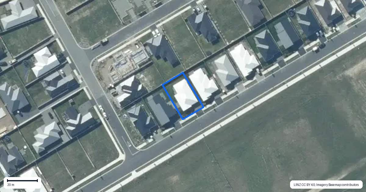 Property context map for 96 Monarch Drive, Rolleston