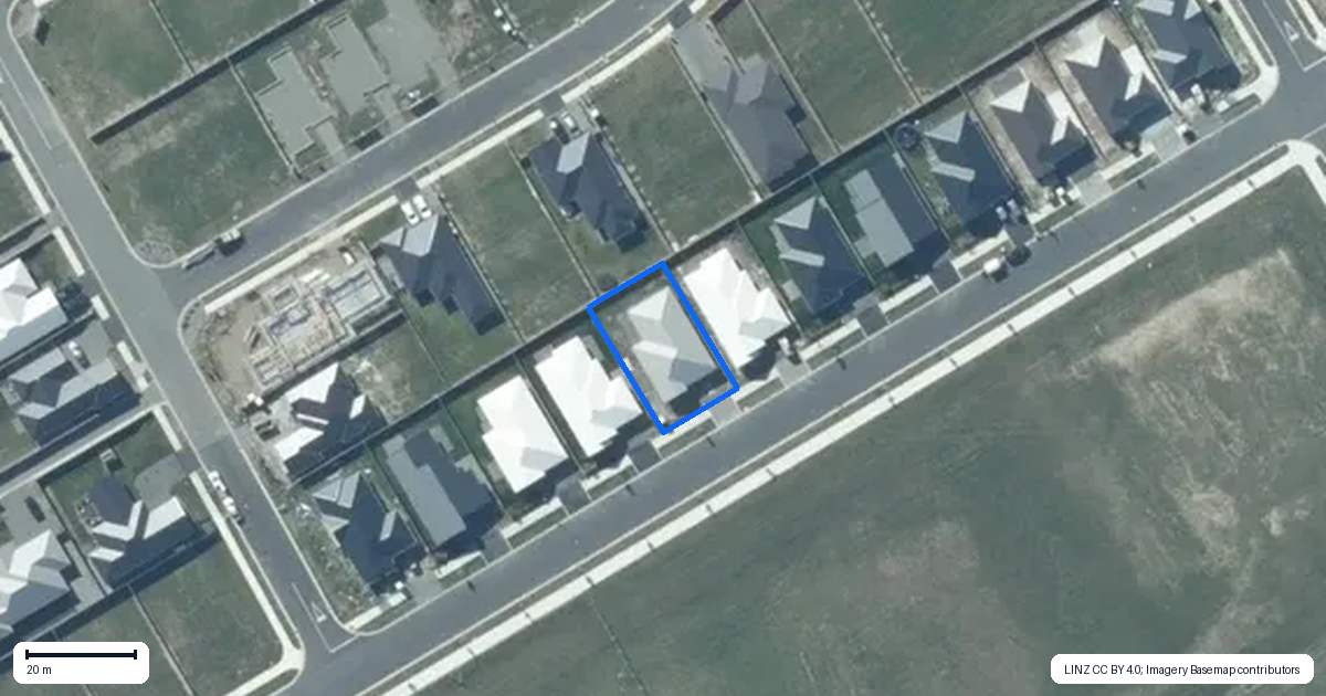 Property context map for 92 Monarch Drive, Rolleston