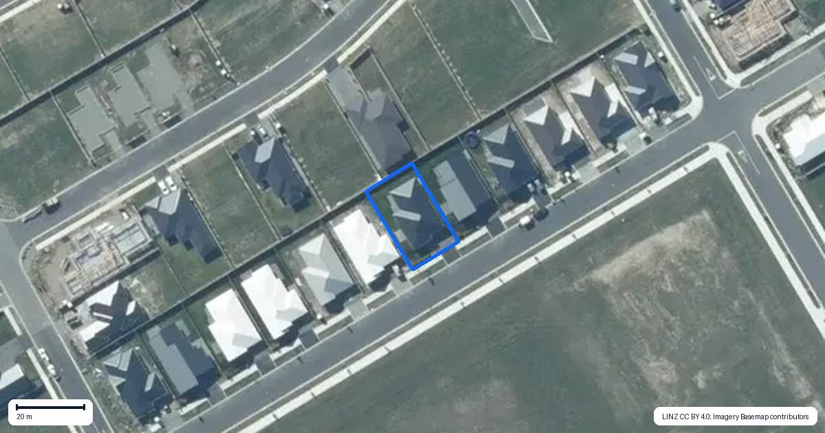 Property context map for 88 Monarch Drive, Rolleston