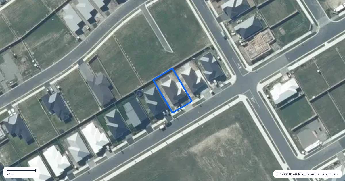 Property context map for 82 Monarch Drive, Rolleston