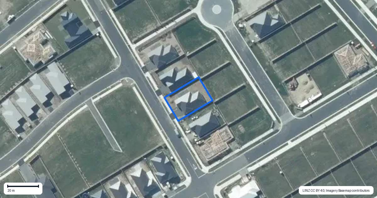 Property context map for 41 Harrison Drive, Rolleston
