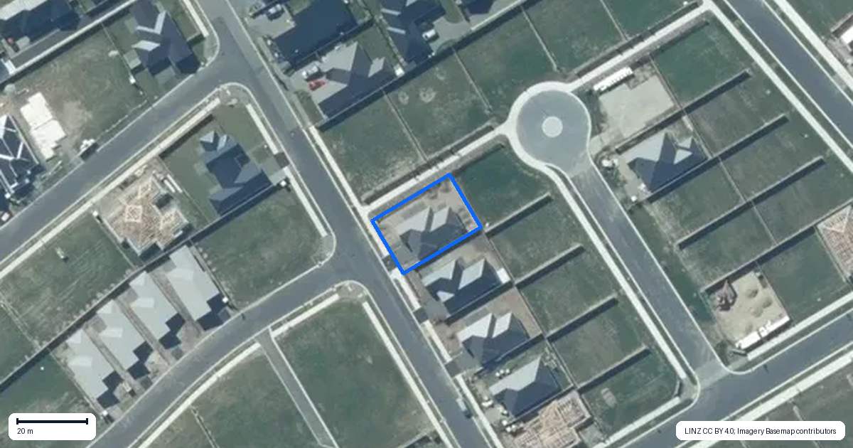 Property context map for 37 Harrison Drive, Rolleston
