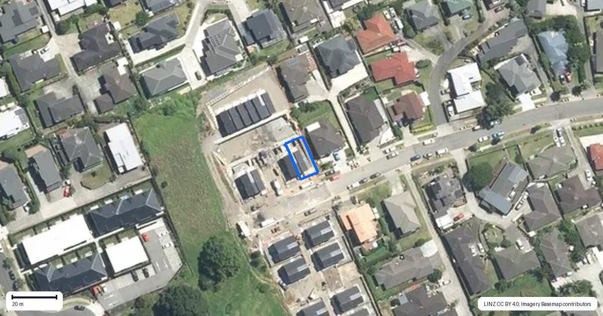 Property context map for 1/57 Saralee Drive, Manurewa, Auckland