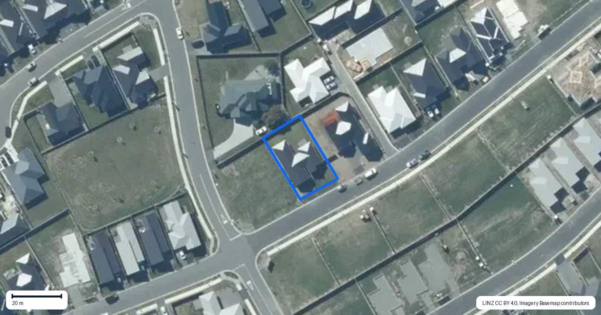 Property context map for 21 Duporth Road, Rolleston