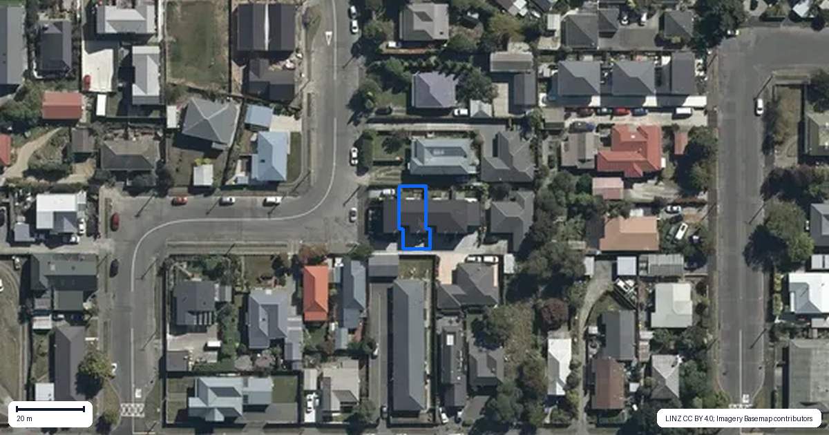 Property context map for 2/128 England Street, Linwood, Christchurch