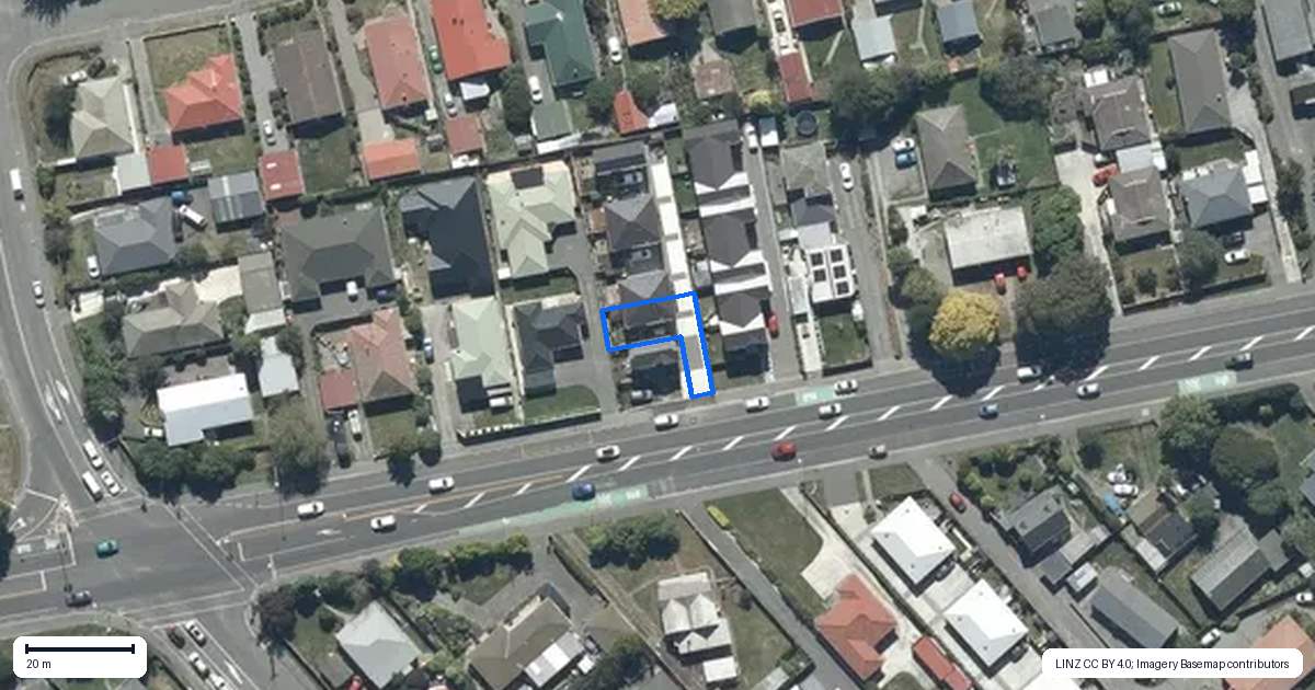 Property context map for 2/466 Main South Road, Hornby, Christchurch
