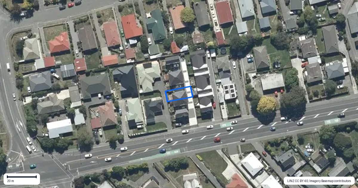 Property context map for 3/466 Main South Road, Hornby, Christchurch