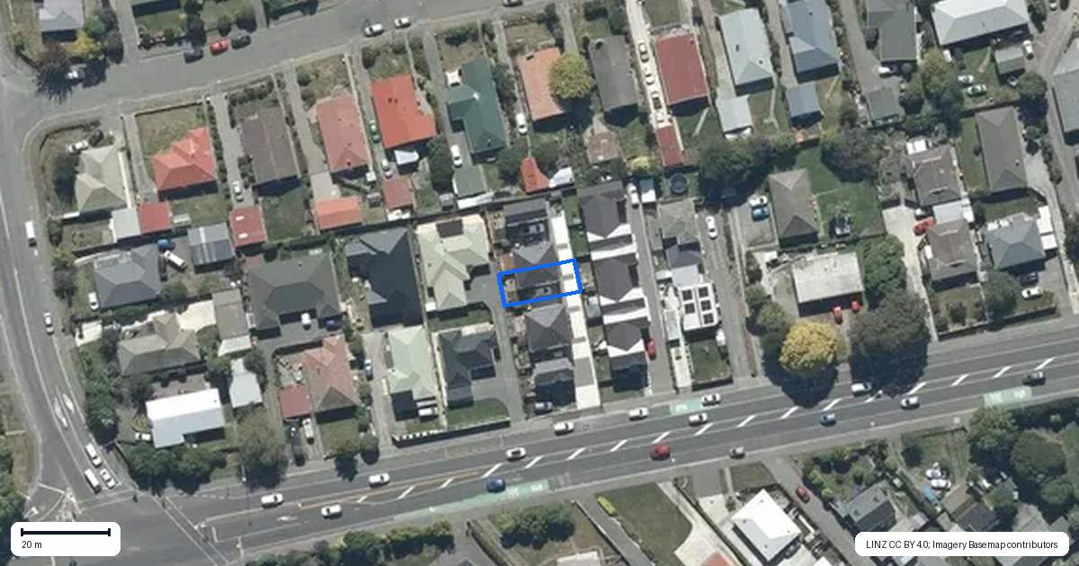 Property context map for 4/466 Main South Road, Hornby, Christchurch