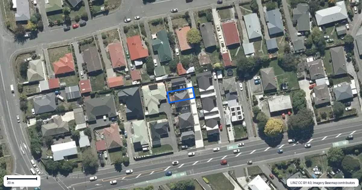 Property context map for 5/466 Main South Road, Hornby, Christchurch