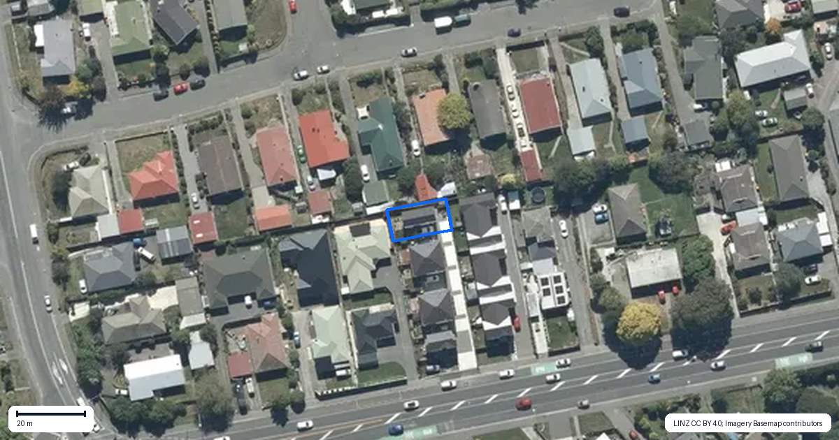Property context map for 6/466 Main South Road, Hornby, Christchurch