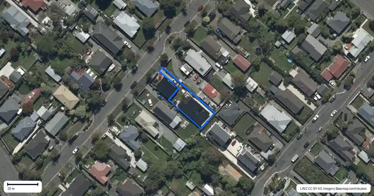 Property context map for 22A Carrick Street, Mairehau, Christchurch