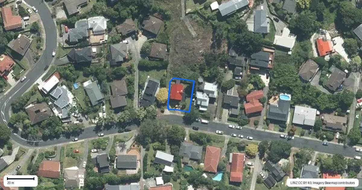 Property context map for 12 Honeysuckle Lane, Mairangi Bay, Auckland