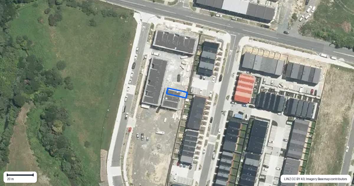 Property context map for 102A Whakatupu Road, Flat Bush, Auckland