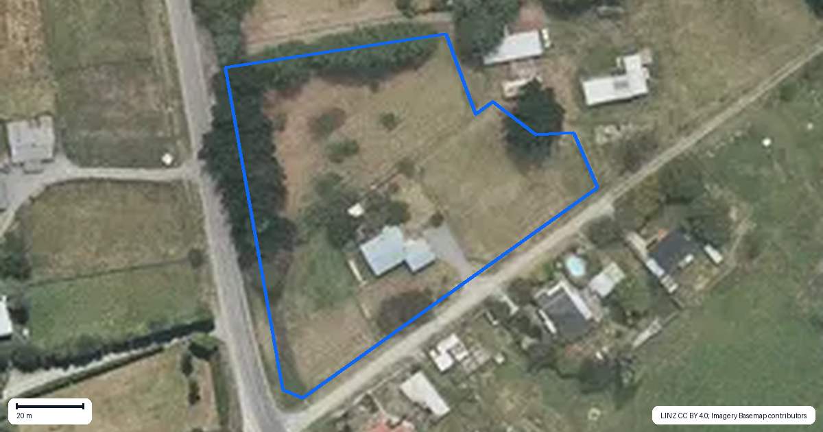Property context map for 108 Okaihau Road, Tuahiwi, Kaiapoi